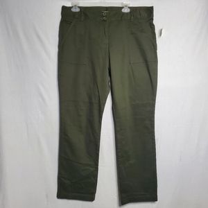 Studio ll dark olive green casual pants size 18 .